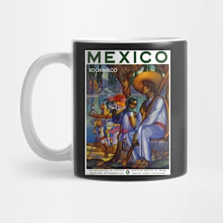 Bold and Bright Restored Vintage Mexico Travel Poster Mug